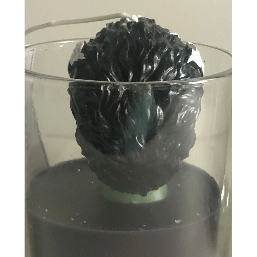 Martha Stewart Bride Of Frankenstein Candle 3D Head Halloween Spooky Scary